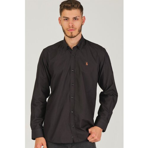 Dewberry G725 MEN&amp;#039;S SHIRT-DARK BLACK Slike