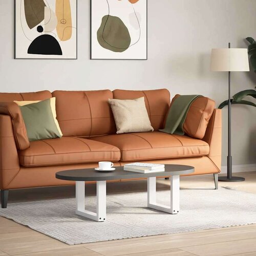  Noge za stolić U-oblika 2 kom bijele 30x(30-31) cm čelik Slike
