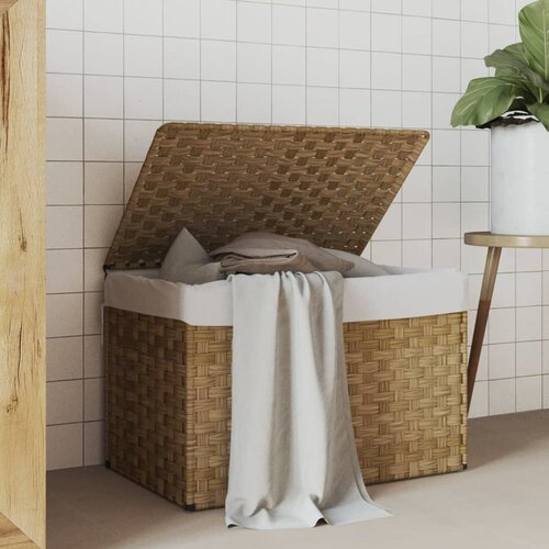 vidaXL Košara za rublje s poklopcem 55 5 x 35 x 34 cm od poliratana Cijene