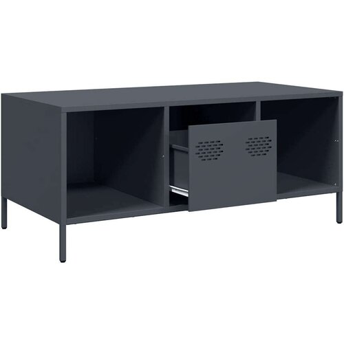 vidaXL Stolić za kavu antracit 101,5x50x43,5 cm hladno valjanog čelika Cene