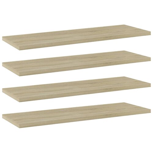 Police za knjige 4 kom boja hrasta sonome 60x20x1,5 cm iverica Cene