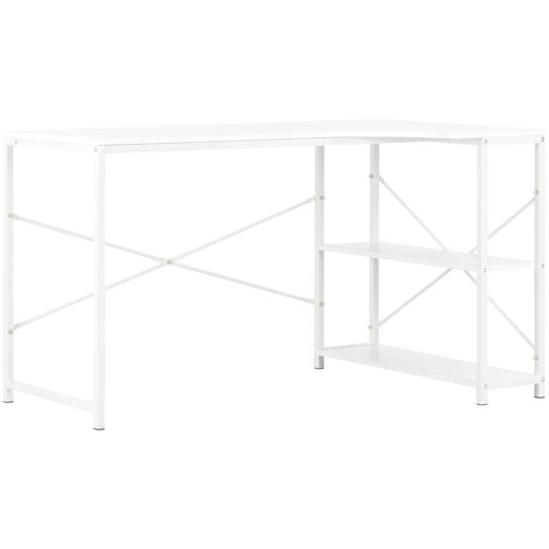 Maison Chic Računalni&amp;scaron;ka miza - pisarni&amp;scaron;ka miza bela 120x72x70 cm, (21785004) Slike