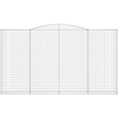  Lučne gabionske ko&amp;scaron;are 10kom 400x30x220/240cm pocinčano željezo Slike