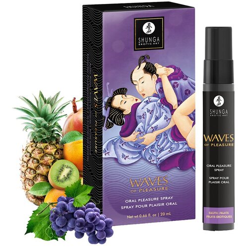 Shunga Oralni sprej egzotično voće Waves of Pleasure Cene