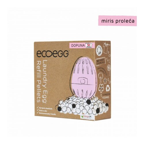  ecoegg 2u1 dopuna za eko deterdžent i omekšivač za veš miris proleća 50 pranja Cene