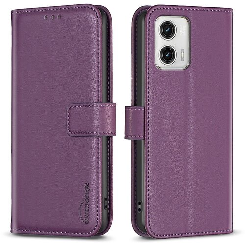 INORCO BINFEN COLOR BF17 denarnica usnjen ovitek za telefon za Motorola Moto G73 5G magnetna torbica za stojalo za telefon, (22032918) Slike