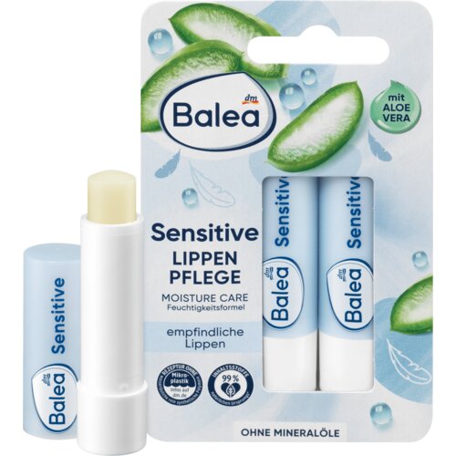 Balea sensitive MOISTURE CARE balzam za usne - duplo pakovanje, 2x4,8g 9.6 g Cene