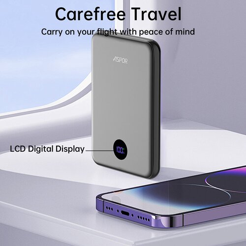  Power Bank Aspor Mag Charger A383 PD 20W 5000 mAh beli Slike