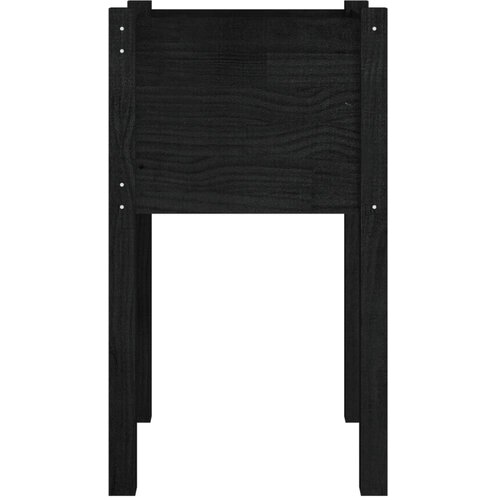  Vrtne sadilice 2 kom crne 40 x 40 x 70 cm od masivne borovine Slike
