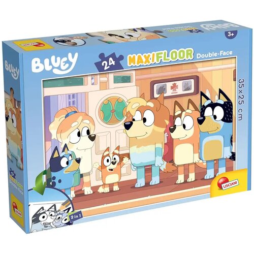 Lisciani Giochi Bluey i prijatelji 2 u 1 maxi podna slagalica od 24 dijela i bojanka 35x25 cm - Lisciani Cene