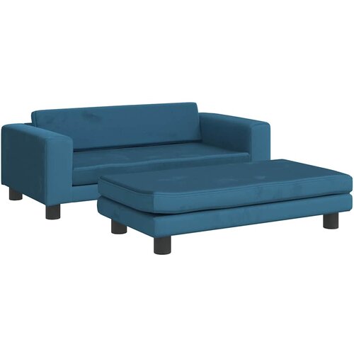  Krevet za pse s produžetkom plavi 100 x 50 x 30 cm bar&amp;scaron;unasti Slike