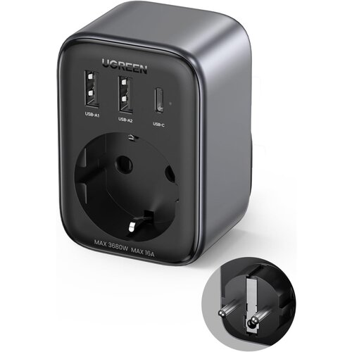 Ugreen Nexode 4in1 USB socket 30W with 2xUSB, 1xUSB-C i brzi punjač Cijene