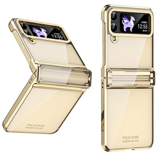 INORCO Za Samsung Galaxy Z Flip4 5G trdo računalni&amp;scaron;ko galvansko ohi&amp;scaron;je, za&amp;scaron;čita tečajev, odporen na udarce, pokrov telefona, (22035811) Slike