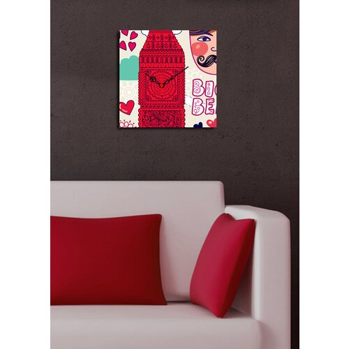 Wallity zidni sat 2828CS-8, 28x28 cm Cene