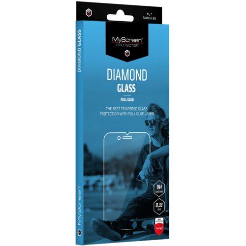 Myscreen protector my screen protector zaščitno kaljeno steklo xiaomi redmi 13 / xiaomi redmi 14 - diamond glass full glue edge 3D - črn Cene
