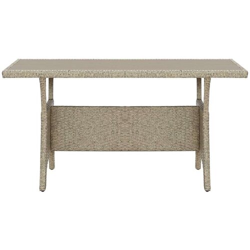 VidaXL Vrtni stol sivi 120 x 70 x 66 cm od poliratana Slike