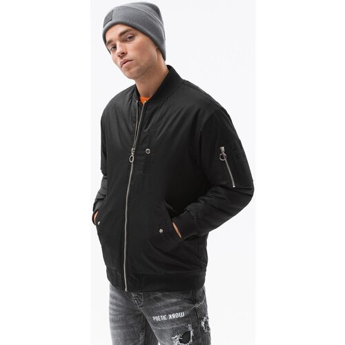 Ombre Puhovke Mo&amp;scaron;ka prehodna jakna (C516BLACK) pisana Slike