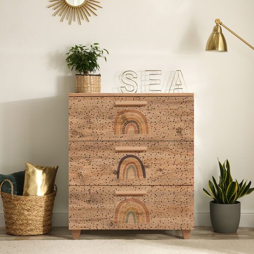  Commode Leva Gravis Rainbow, 80x95x43 cm, Smeđa Cene