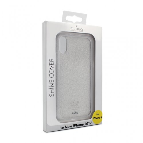  torbica Puro Shine za iPhone X srebrna Cene