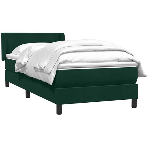 Box Spring krevet s madracem tamnozeleni 80x220 cm bar&amp;scaron;un Slike