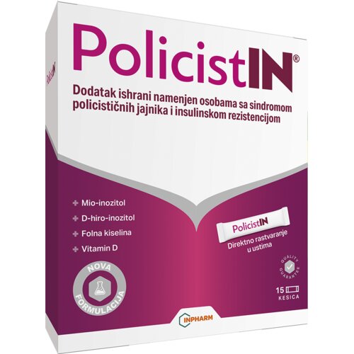 Inpharm PolicistIN za policistične jajnike i insulinsku rezistenciju, 15 kesica Cene