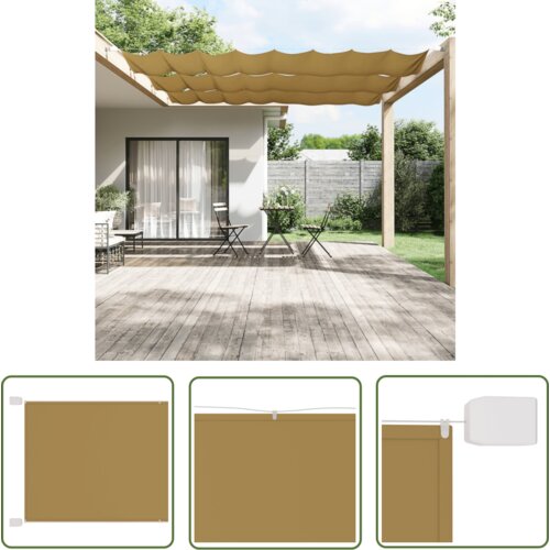  The Living Store Vertikalna markiza bež 100x600 cm tkanina oxford - Vertikalna Markiza, (21742510) Slike