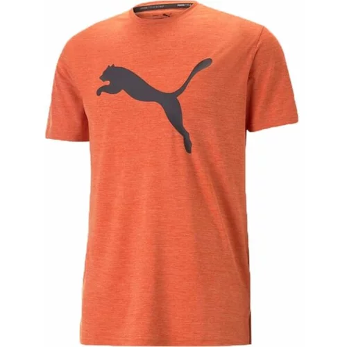 Puma TRAIN FAV HEATHER CAT TEE Muška sportska majica, narančasta, veličina