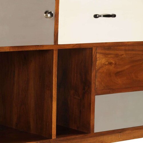 VidaXL Komoda od masivnog bagremovog drva 115 x 35 x 86 cm Slike