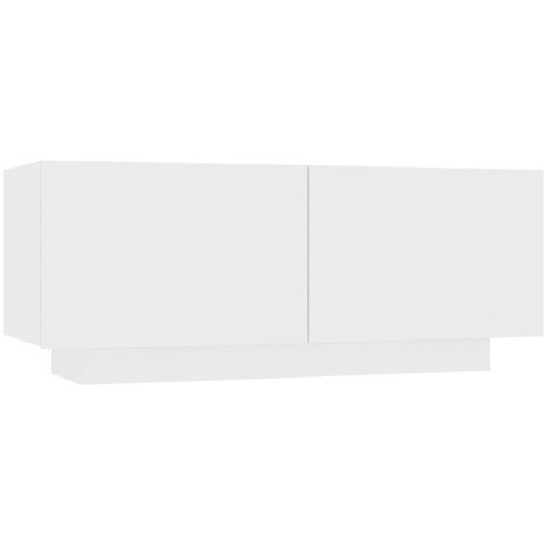 Maison Chic Nočna omarica - Nočna miza bela 100x35x40 cm iverna plo&amp;scaron;ča, (21687477) Slike