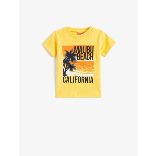 Koton Short Sleeve Crew Neck T-Shirt California Printed Cene