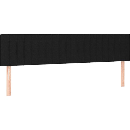 Maison Chic Posteljno vzglavje - Vzglavna omarica 2 kosa črno 80x5x78/88 cm blago, (22077672) Cene