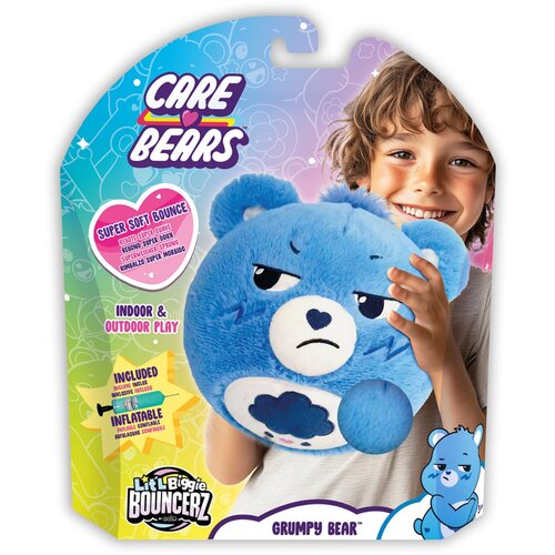CARE BEARS Lit&amp;#039;l Biggie Bouncerz pli&amp;scaron;ana lopta Grumpy Bear Slike