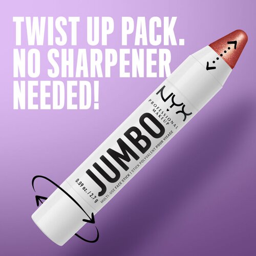 NYX Professional Makeup Jumbo Multi-Use Highlighter Stick osvetljevalec v svinčniku 2.7 g Odtenek 03 lemon merringue Slike