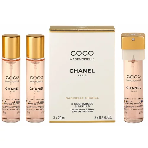 Chanel Coco Mademoiselle 3x 20 ml parfumska voda polnilo 20 ml za ženske