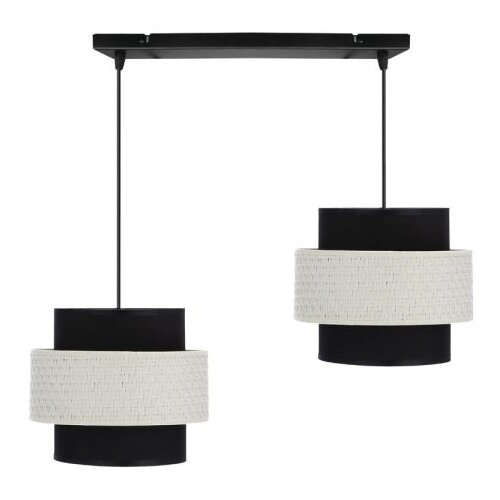  Benta 2 Visilica Crna Krem 2x40W E27 ( 15099 ) Slike