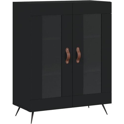 Maison Chic Komoda - Predalnik črna 69,5x34x90 cm inženirski les, (21716279) Cene