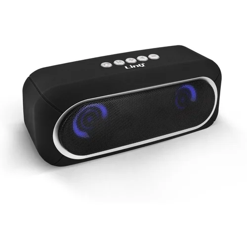 LINQ Brezžicni Bluetooth zvocnik, LED FM radio, glasen stereo zvok 6 W - crn, (20630903)