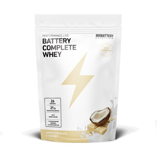 Battery Nutrition BATTERY COMPLETE WHEY, bijela čokolada i kokos 800g Cijene