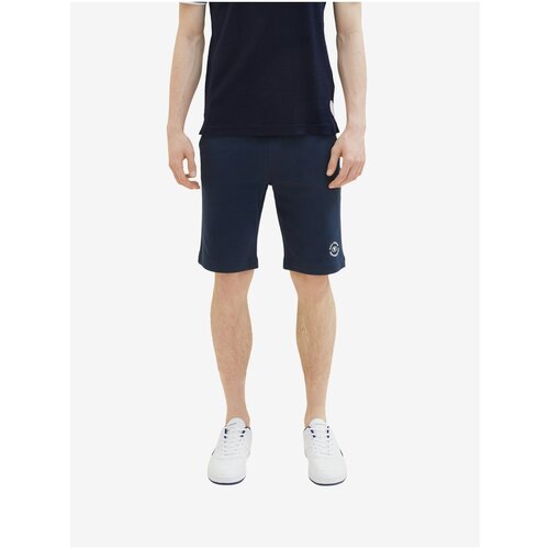 Tom Tailor Dark blue mens tracksuit shorts - Men Slike