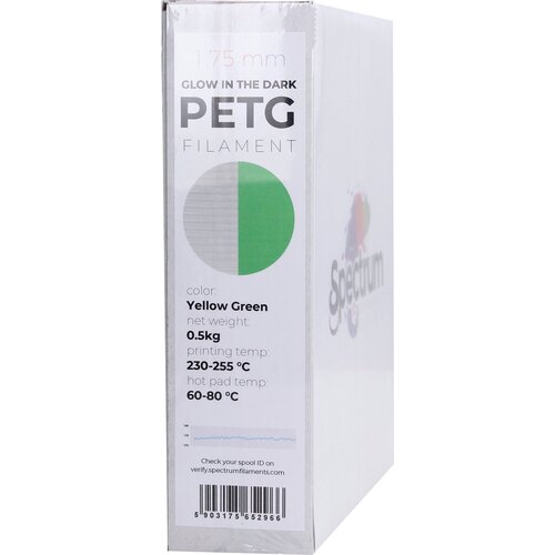 Spectrum pet-g glow in the dark zelena - 1,75 mm / 500 g Slike
