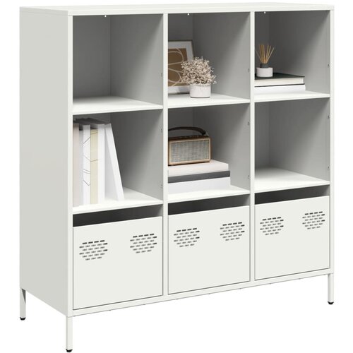 vidaXL Visoka omara bela 101,5x39x103,5 cm jeklo Cene