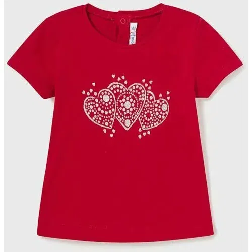 Mayoral Kratka majica za dojenčka rdeča barva