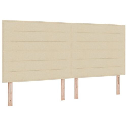  Boxspring krevet s madracem Krem 200 x 200 cm Tkanina - Krem 200 x 200 cm Dizajn linija Slike