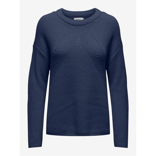 Only Navy blue women's basic sweater Bella - Women Cene