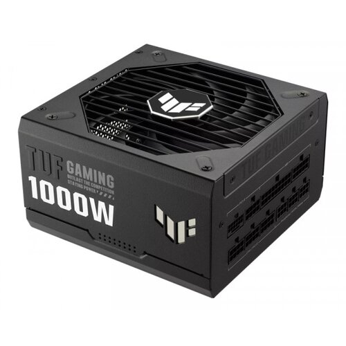 Asus TUF Gaming 1000W 80 Plus Gold PSU, ATX 3.0 compatible, Fully modular etched cables, Military-grade Certification, Axial-tech fan design, Dual ball fan bearings, protective PCB coating, 10-year warranty - 90YE00S1-B0NA00 Slike