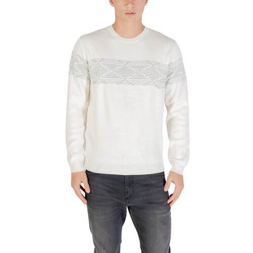 Antony Morato Puloverji LISBON REGULAR FIT MMSW01566-YA401141 Bela Slike