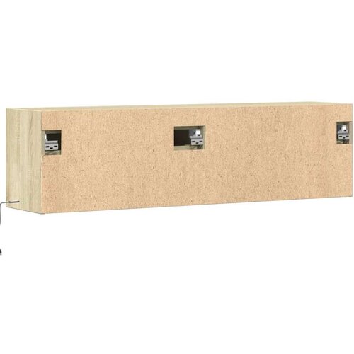 VidaXL Zidni TV ormarić s LED svjetlima boja hrasta sonome 140x31x38cm Slike