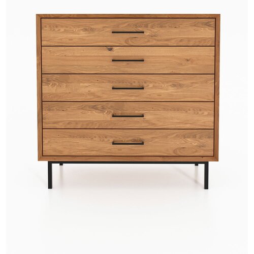 The Beds Visoka komoda od hrastovine u prirodnoj boji 97x95 cm Abies - Cijene
