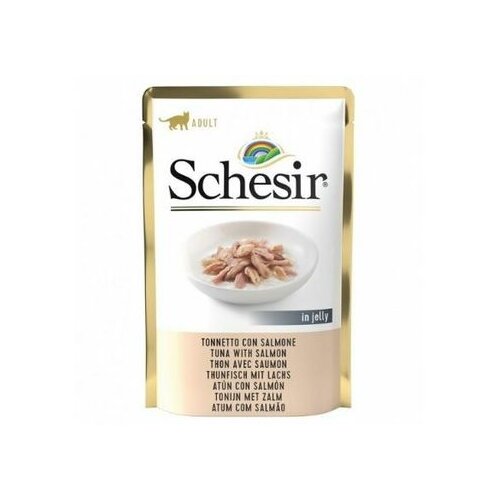 Schesir preliv za mačke, tuna i losos u želeu, 85g Cene