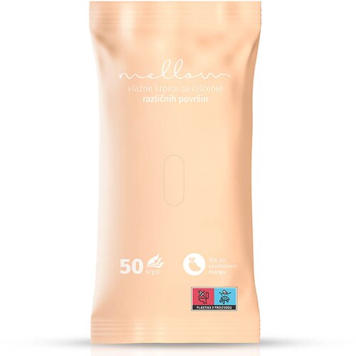 Mellow vlažne krpice za različne povr&amp;scaron;ine mango (50 krpic) Slike